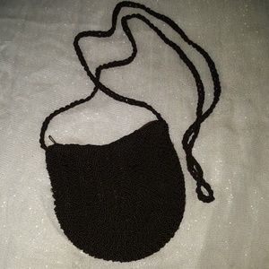 Crochet Dark Brown Crossbody Bag
